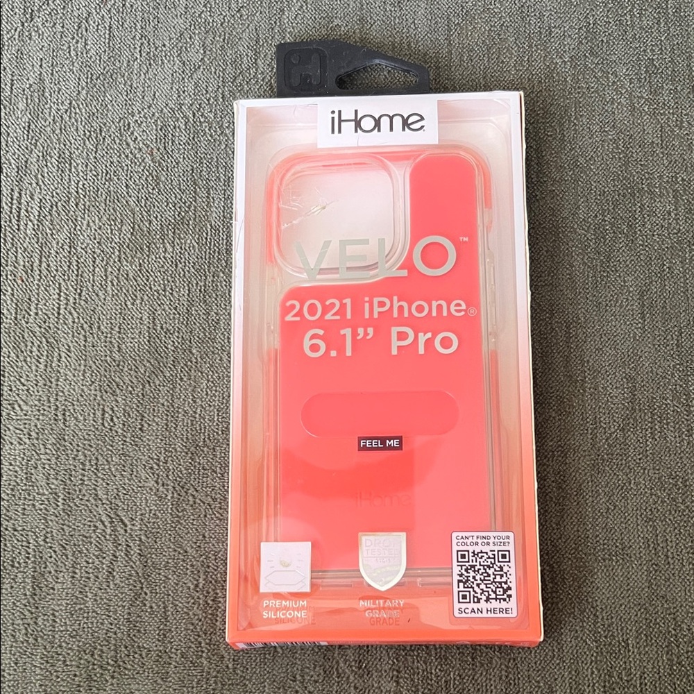 iHome VELO Red Case for 2021 iPhone 6.1" Pro